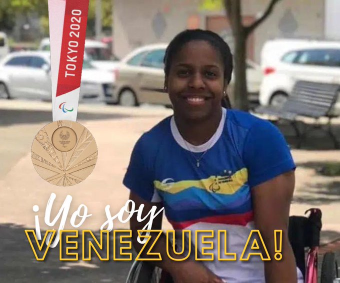 Clara Fuentes, primera medalla para Venezuela en los Juegos Paralímpicos Tokyo 2020.