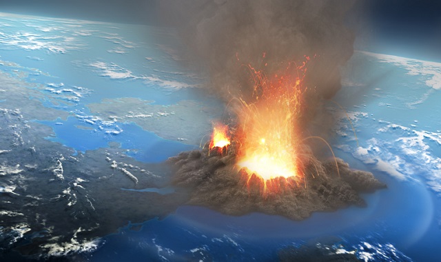 En 1883  se produce en Krakatoa (pequeña isla al este de Java) la erupción volcánica más poderosa jamás registrada.