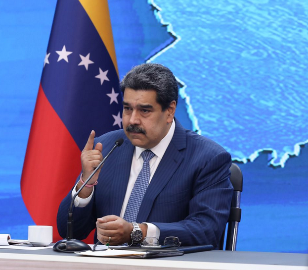 El presidente Maduro durante rueda de prensa el 16/8/21