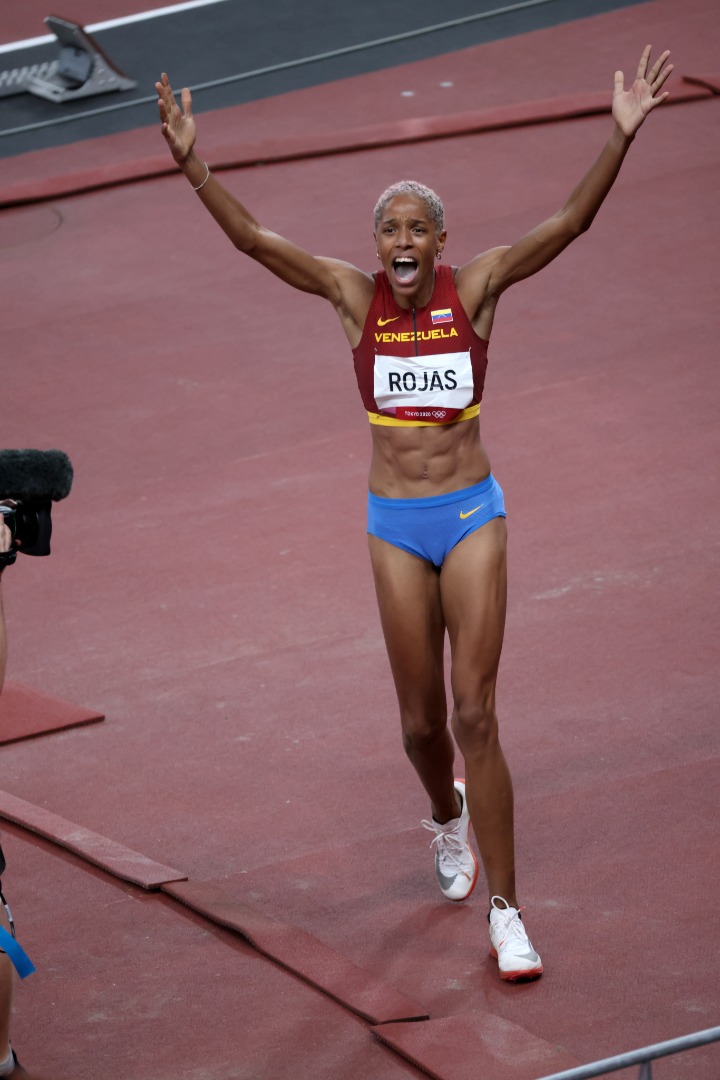 Yulimar Rojas rompió el récord olímpico y mundial en Triple Salto Femenino en las Olimpiadas de Tokio 2020