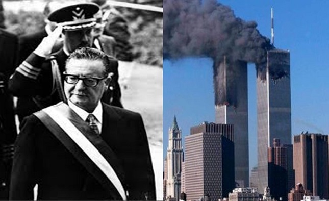 El golpe de Estado y muerte de Allende en 1973 y el atentado que derrumbó las Torres Gemelas en 2001, dos dos hechos resaltantes que marcan el día 11 de septiembre