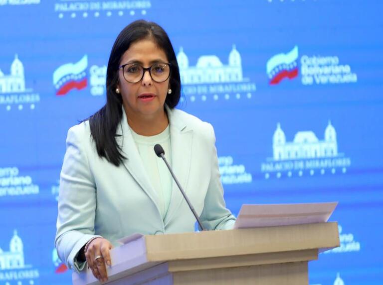 La vicepresidenta Ejecutiva de la República, Delcy Rodríguez.