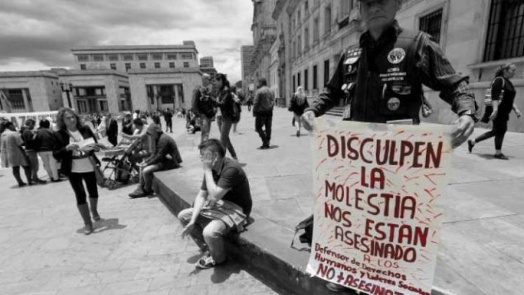 Protesta de indígenas en Colombia