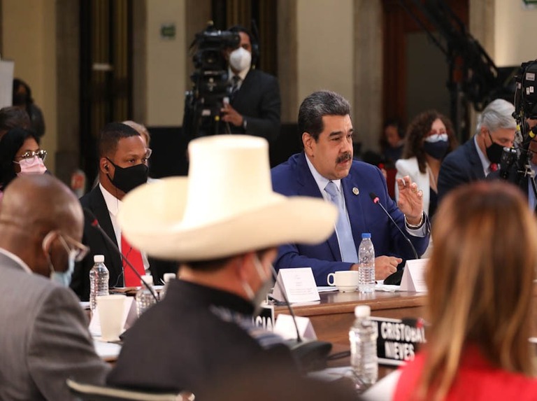 El presidente Maduro en la VI Cumbre de la CELAC en México.