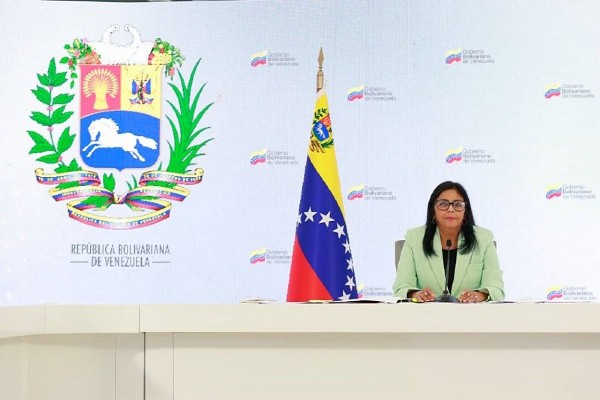 La vicepresidenta Delcy Rodríguez.