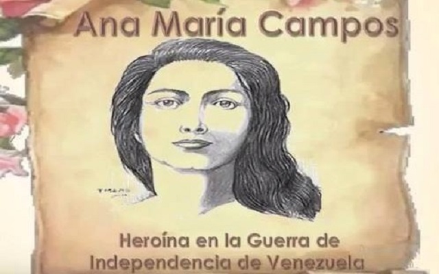 Se conmemora el fallecimiento de la heroína de la Guerra de Independencia de Venezuela, Ana María Campos, Zuliana
