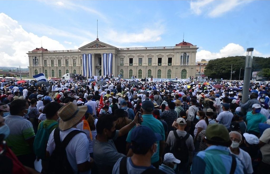Protesta en El Salvador