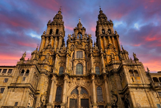 Catedral de Santiago, monumento emblemático de la ciudad de Santiago de Compostela (Galicia)
