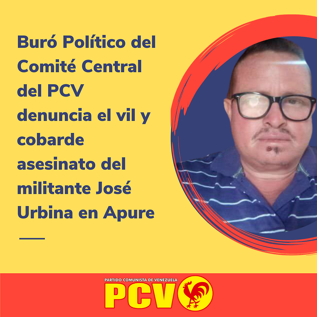 José Urbina, militante del PCV en Apure