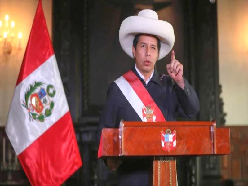 El presidente de Perú Pedro Castillo.