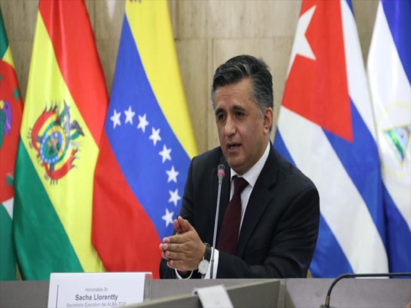 El secretario ejecutivo de la Alianza Bolivariana para los Pueblos de Nuestra América-Tratado de Comercio de los Pueblos (ALBA-TCP), Sacha Llorenti.