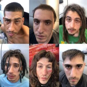 Estos son los rostros de los seis violadores de la joven en Argentina