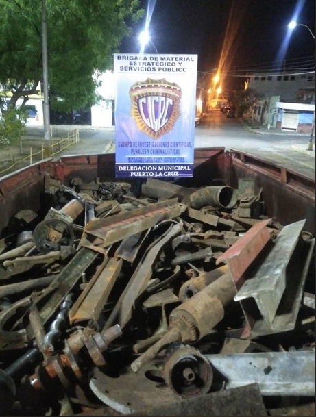 Cicpc recuperó 10 toneladas de material estratégico perteneciente a Bolipuertos