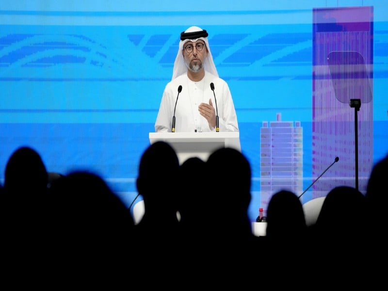 El ministro de Energía de Emiratos Árabes Unidos, Suhail al Mazrouei, en Dubái, 28 de marzo de 2022.
