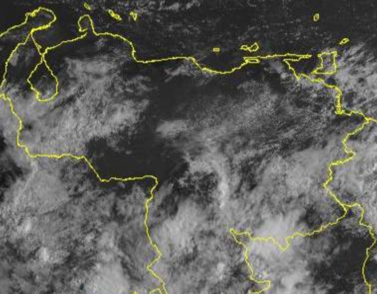 Nubosidad y lluvia para gran parte de Venezuela