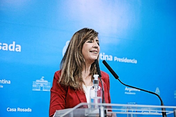 Gabriela Cerruti, vocera del Gobierno argentino.