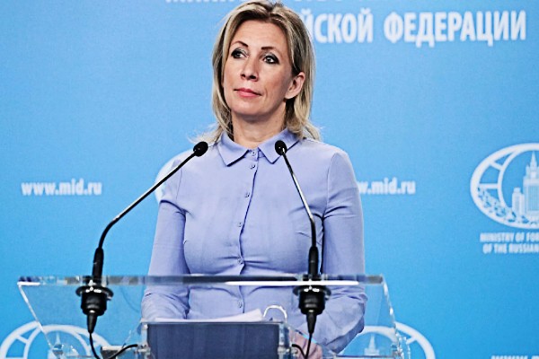 La portavoz de la Cancillería rusa, María Zajárova.
