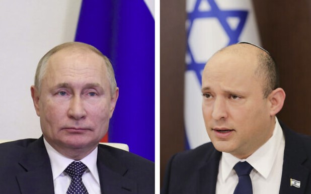 Vladimir Putin y Naftali Bennett, primer ministro israelí
