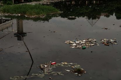 Nadie se atreve a calcular cuánta basura yace en este lago, el más grande de Latinoamérica. Everto, un pescador que lleva 43 años navegando estas aguas, asegura que cada vez se percibe una cantidad mayor de desperdicios: 