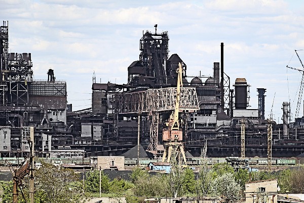 Planta siderúrgica de Azovstal en Mariúpol.