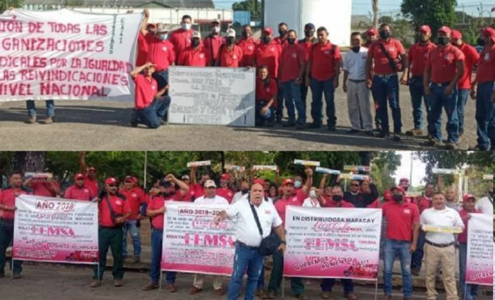 Trabajadores de FEMSA de las plantas del estado Bolívar y Aragua