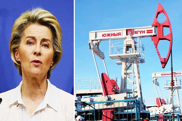 Ursula Von der Leyen pide el embargo total del petróleo ruso.