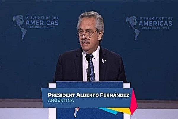 El presidente argentino Alberto Fernández.
