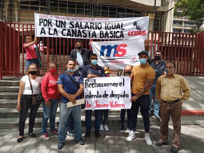 Trabajadores y organizaciones en pie de lucha y solidarios con Javier Valera