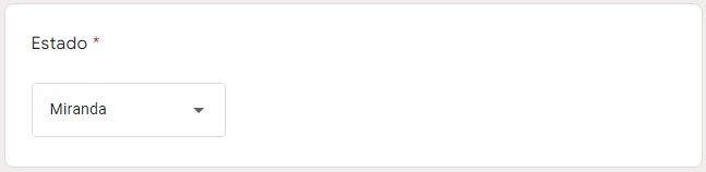 Elige el estado donde vives.