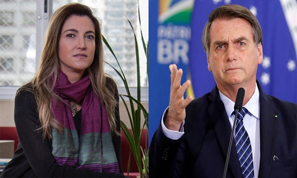 Patricia Campos Mello y Jair Bolsonaro