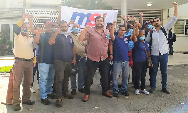 Delegación obrera de varias empresas que acude junto a Marea Socialista al Encuentro de Trabajadores