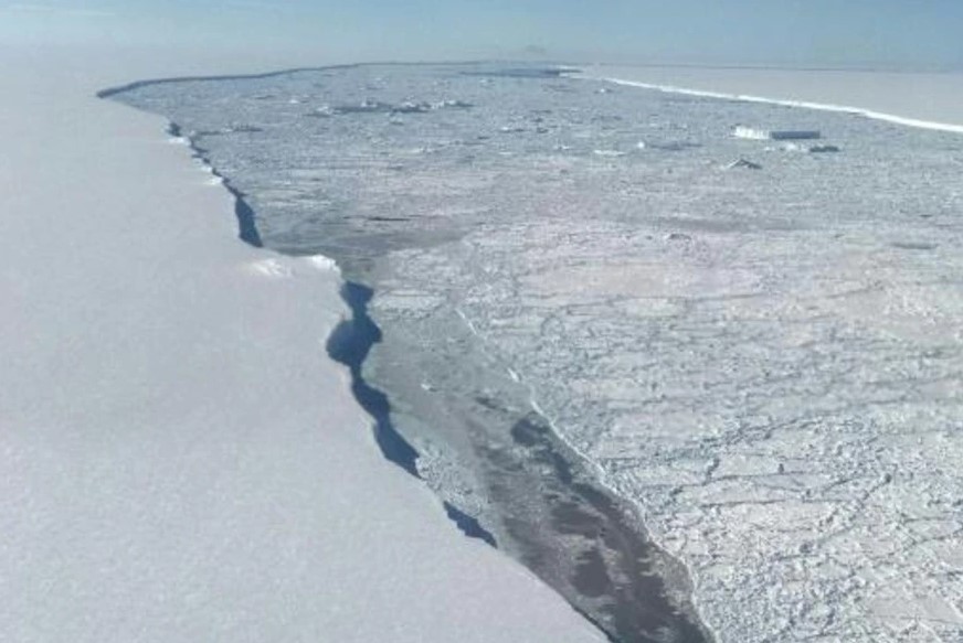 El iceberg A-68 en la Antártida oriental