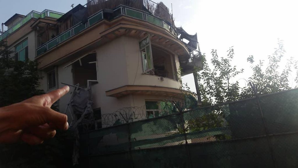 La vivienda de Ayman al Zawahiri bombardeada en Kabul