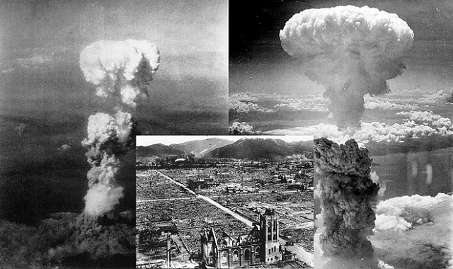 La bomba atómica lanzada en Hiroshima, la primera en la historia. Luego vendría Nagasaki. ¿Habrá sido la última? Los señores de la guerra siguen jugando a destruir a la humanidad.