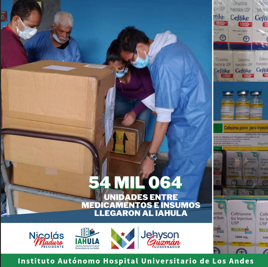 llegaron 54.064 unidades de medicamentos e insumos por convenio con la Unicef