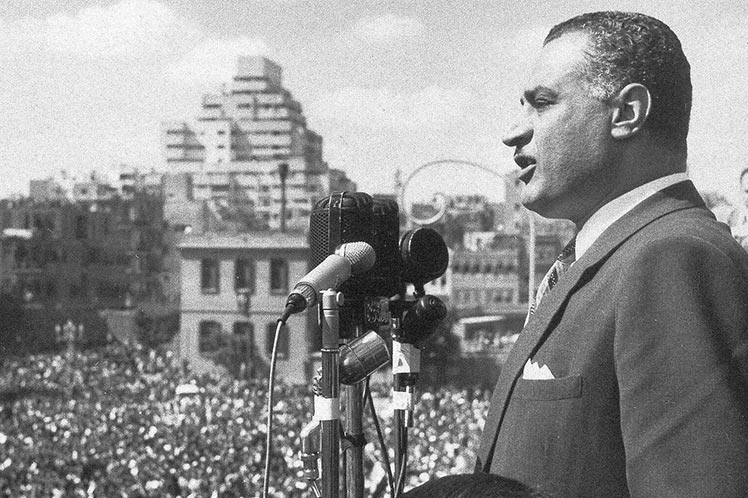 El líder egipcio y árabe, Gamal Abdel Nasser