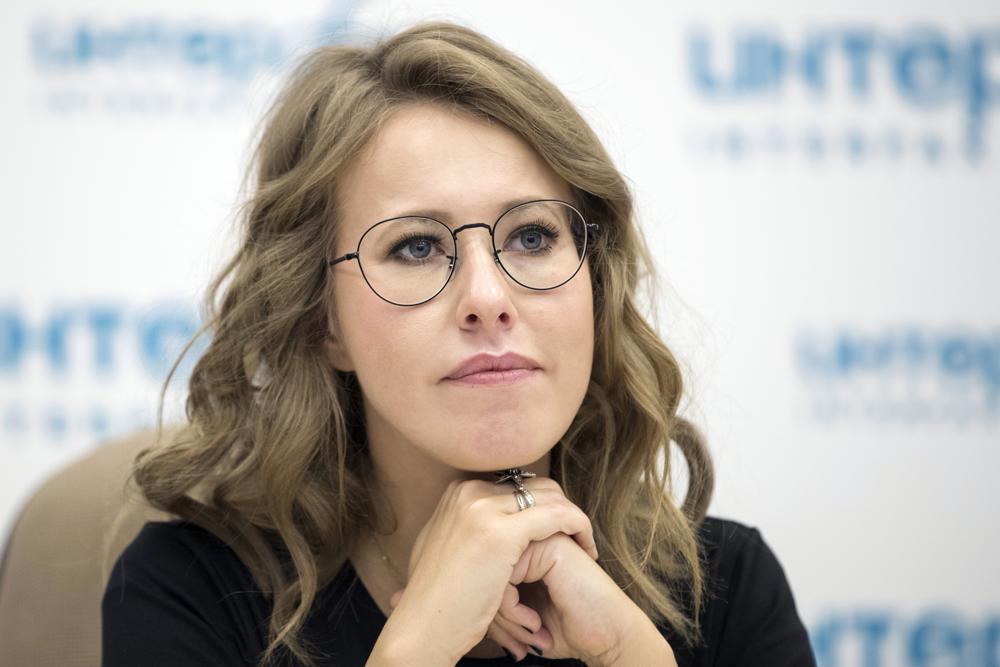 La presentadora de televisión rusa Ksenia Sobchak en Moscú el 31 de mayo del 2018