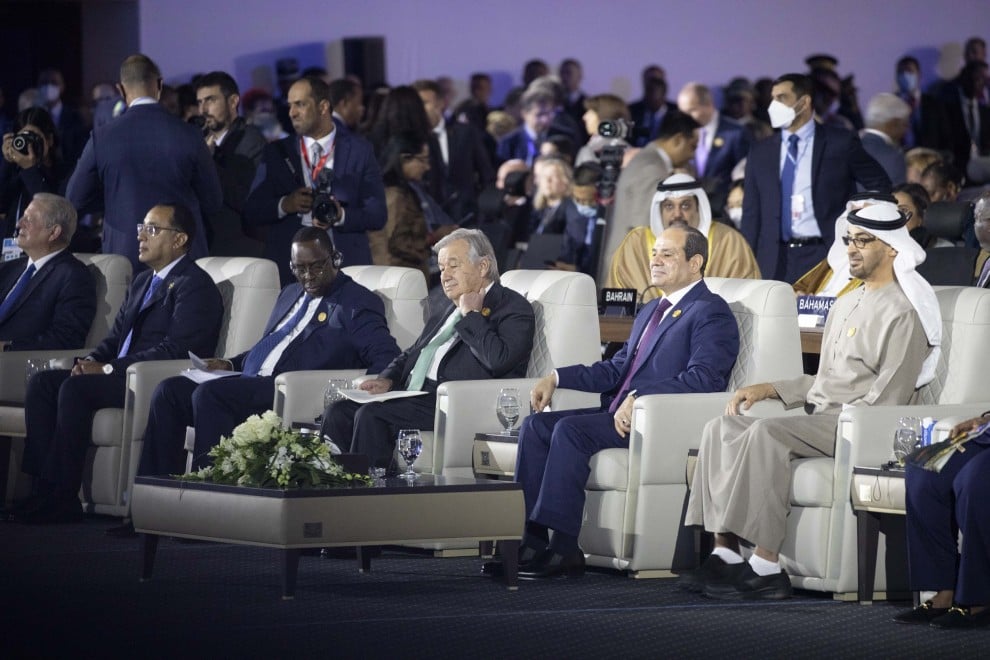 El secretario general de Naciones Unidas, António Guterres en la apertura del COP27