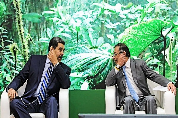 Los presidentes Maduro y Petro.