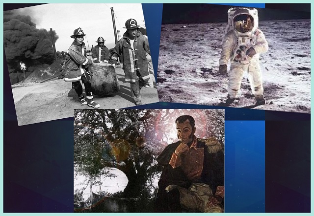 Bolívar promulga el Decreto de Chuquisaca, referente conservacionista del ambiente. Tres astronautas retornan de la Luna. Emergencia por explosión en la planta de Tacoa (generadora de electricidad del litoral guaireño, Venezuela)