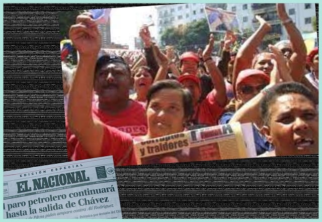 El 4 de diciembre mientras la oposición a Chávez y al proceso bolivariano profundizaba el paro-sabotaje petrolero y se producían atentados de calle, el movimiento popular identificado con las ideas de transformación articulaba su resistencia (año 2002)