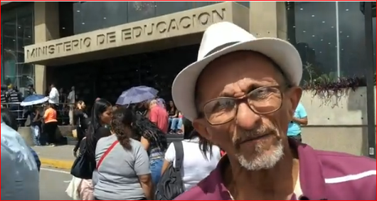 Roberto Carpio, jubilado del Ipasme: Yo no quiero bono, yo no quiero CLAP, quiero un salario digno para vivir con dignidad, ¿Escuchaste Maduro?