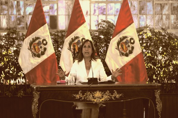 La presidenta interina de Perú, Dina Boluarte.