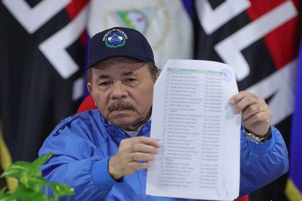 El presidente de Nicaragua Daniel Ortega.