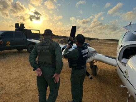 Aeronave capturada en La Guajira, Zulia
