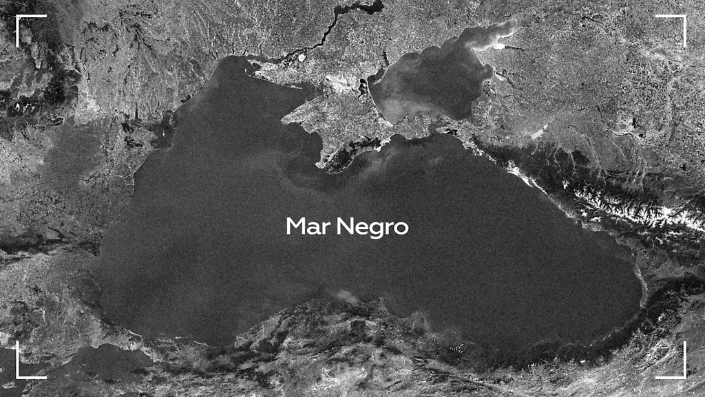 Imagen satelital del Mar Negro