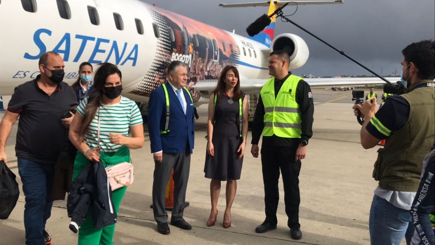Arribó a Venezuela vuelo inaugural de Satena con 44 pasajeros