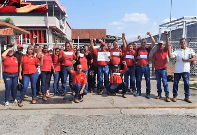 Trabajadores y trabajadoras de Café Venezuela, en Lara