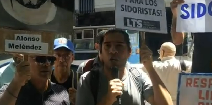 Lo repetimos, exigimos la libertad inmediata de todos los trabajadores de SIDOR y de todos los trabajadores presos por protestar, expresó Ángel Arias, trabajador del ministerio del Trabajo y militante de la LTS
