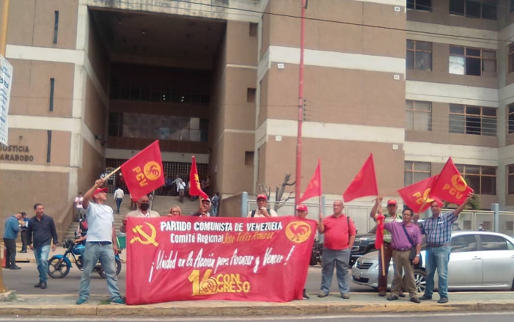 Solidaridad con el PCV en Carabobo
